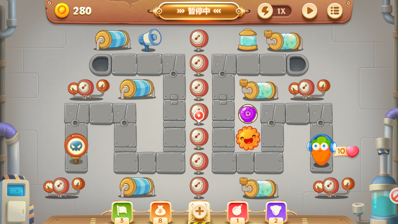 保卫萝卜3工厂1 21图文攻略