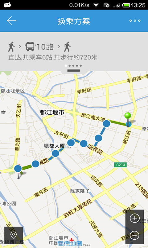 都江堰公交线路图图片