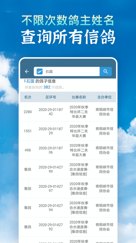 信鸽足环号赛鸽查鸽网_图片3