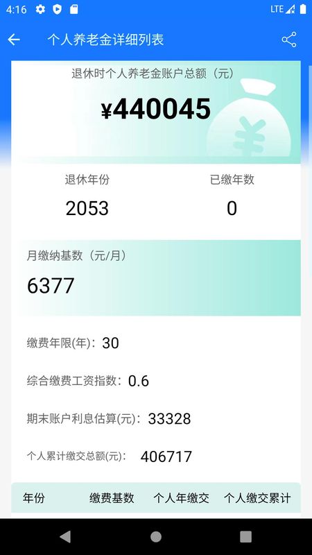 养老金计算器最新版本_图片3