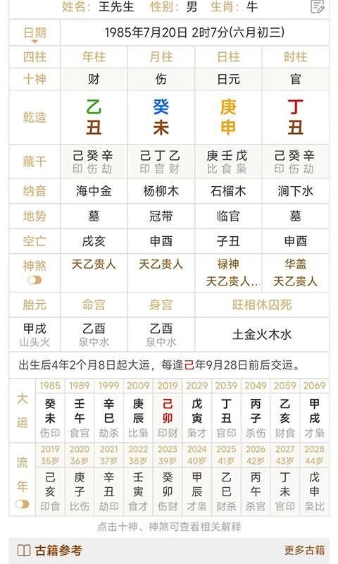 热卜八字排盘_图片1